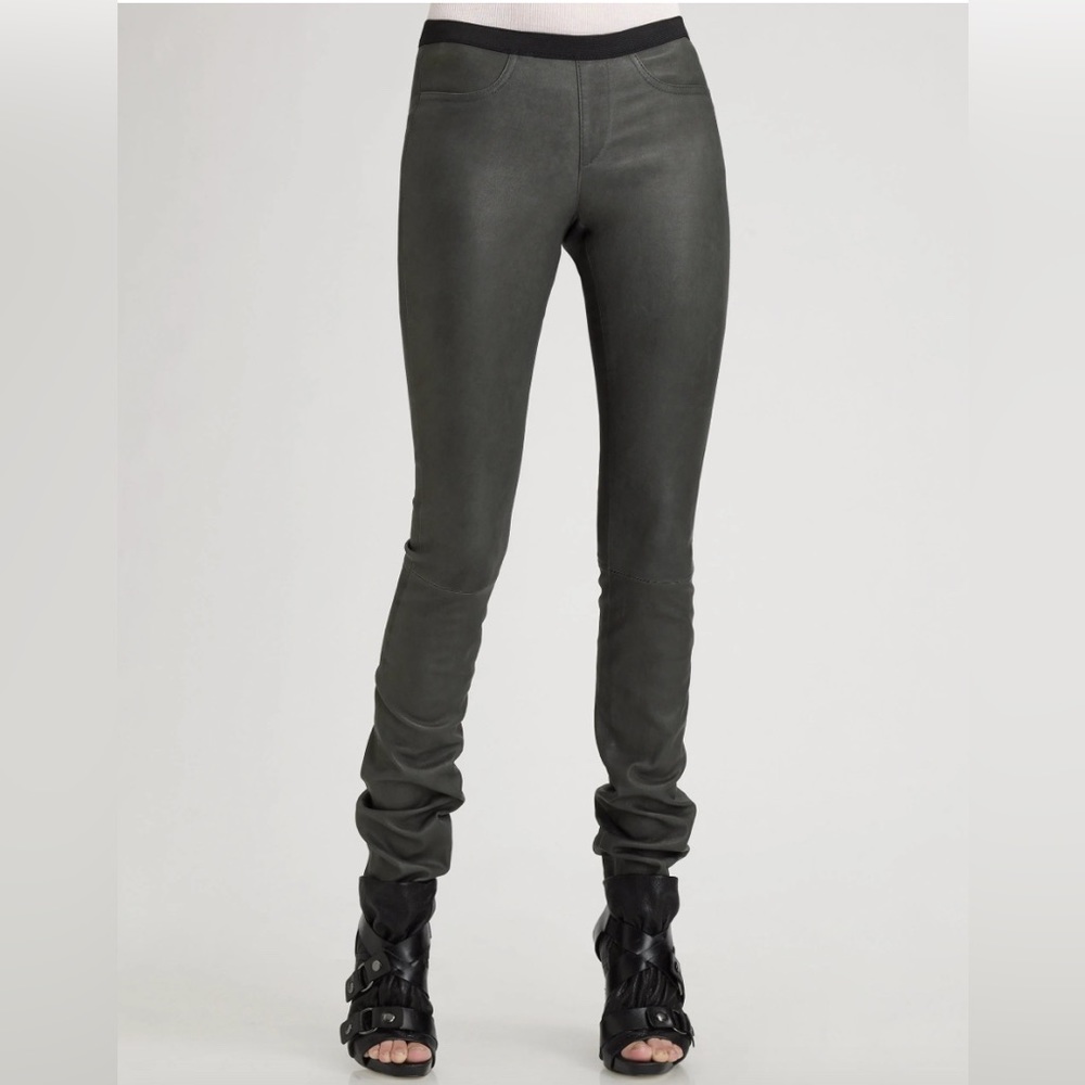 Helmut Lang Stretch Lamb Leather Legging Pant